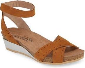 Naot Wand Wedge Sandal in Amber at Nordstrom Rack, Size 10Us / 41Eu