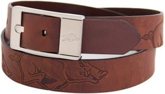 Eagles Wings Arkansas Razorbacks Brandish Leather Belt - Brown at Nordstrom, Size 32