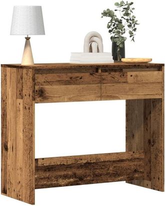 vidaXL Vidaxl - Tavolino Consolle Legno Vecchio 89x41x76,5 cm in Truciolato