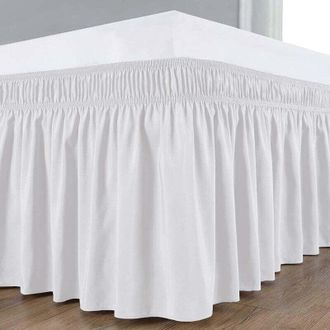 OEM Jupe De Lit - Cache-sommier &Eacute;lastique - Para Cama 120 X 200 Cm Con Bajada 40 Cm - Blanco Crema - 1 Unidad