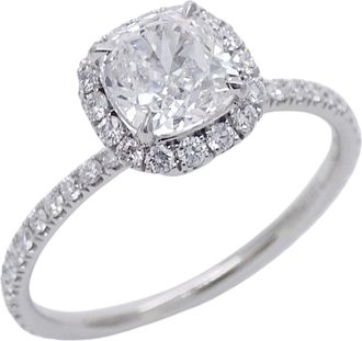 Harry Winston Silver Platinum 950 Band Ring (Pre-Owned)