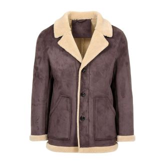 AT.P. CO Faux Shearling Jacket - Heren - Jassen - Bruin - Maat: 2XL Su&egrave;de