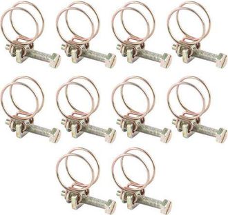 OEM Abrazaderas De Manguera Ulisem De Acero Inoxidable De Doble Alambre De 13-16 Mm Para Mangueras De Estanques - Paquete De 10