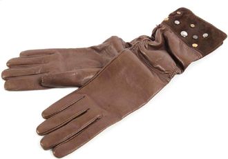 Tod's Tods Tods womens gloves WG02602002QTB213 - Brown - Size UK 7.5