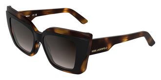 Karl Lagerfeld KL6204S 017 Womens Sunglasses Black Size 53