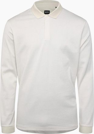 HUGO BOSS Mens H-Pado 431 Long Sleeve Polo Shirt - White - Size: 44