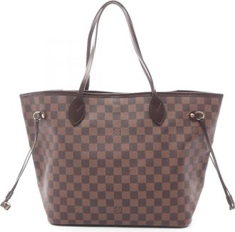 Louis Vuitton Brown Ebene Coated Canvas Leather Tote Bag (Pre-Owned)