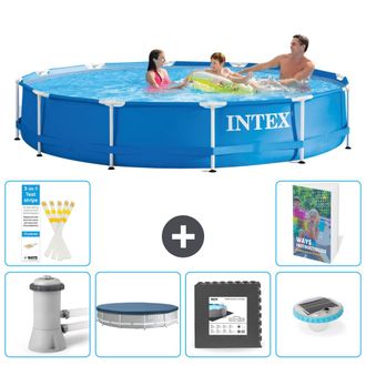 Intex Piscina Con Estructura Redonda - 366x76 Cm - 7-piezas S312