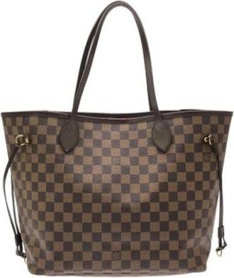 Louis Vuitton Pre-owned Damier Canvas Tote Bag - Dames - Vintage Shopper - Bruin - ONE Size - Vintage