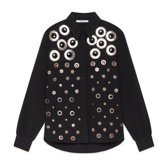 Maliparmi Shirts, female, Black, Size: M Disco Cady Shirt