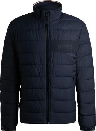 HUGO BOSS Heren, Jassen, Blauw, Maat: 2XL Poliester