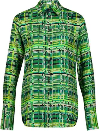 Ferragamo Geruite Overhemd- Relaxte Pasvorm- Multikleur - Dames - Overhemden - Veelkleurig - 2XS - Overhemden