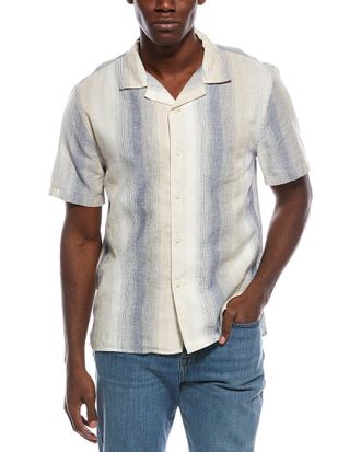 Vince Linen-Blend Cabana Shirt