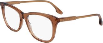 Victoria Beckham Glasses, female, Brown, Size: ONE SIZE Acetate Glasses Frames