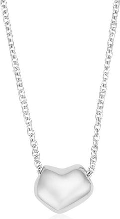 Monica Vinader Sterling Silver Nura Heart Necklace