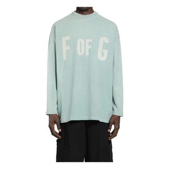 Fear of God Long Sleeve Tops, male, Blue, Size: S 43 Long Sleeve Tee