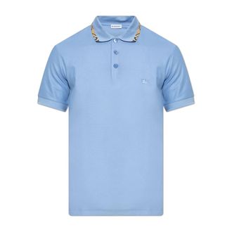 Burberry Polo Shirts, male, Blue, Size: XL Eddie Polo