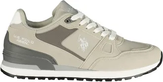 U.S.Polo Association Grey Polyurethane Mens Mens Sneaker