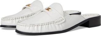 Vince Camuto Cobby Slip-On Mule Womens Flat Shoes Bianco : 7.5 M, Leather