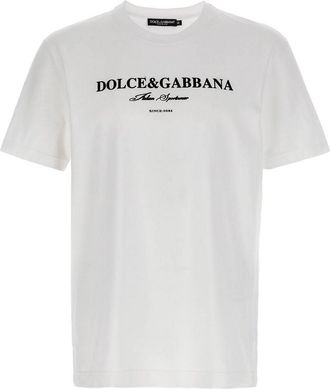 Dolce & Gabbana Flock Print T-Shirt