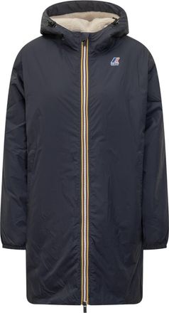 K-Way Blue Logo Hood Jackets