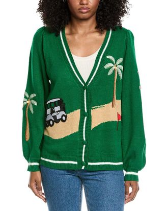 Fate Golf Themed Ballon Sleeve Cardigan