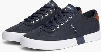 Tommy Hilfiger Mens Canvas Low-Top Sneaker - Navy - US 10.5 / EU 43.5