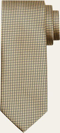 Brioni Mens Micro-Woven Silk Jacquard Tie