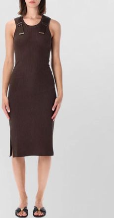 Loewe ribbed sleeveless slim-fit knee-length dress