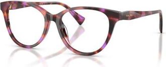 Ralph Lauren 51mm Butterfly optical glasses in Violet at Nordstrom