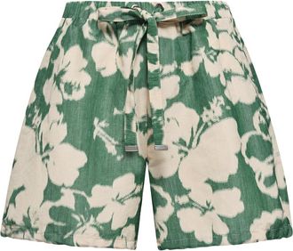 Moncler Moncler Floral Print Chin&eacute; Shorts, Women, Multicolor, Size: 38
