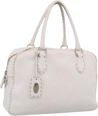 Fendi Pre-owned Vintage Hand Bag - Dames - Pre-owned - Wit - Maat: ONE Size Leer