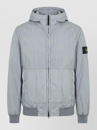 Stone Island crinkled hooded padded jacket