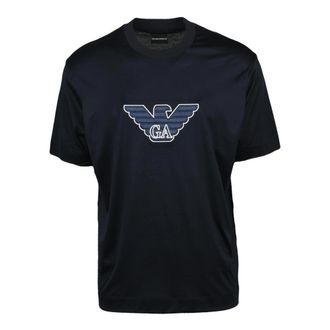 Emporio Armani T-shirts - Heren - T-shirts - Blauw - XL - Katoen - Tops