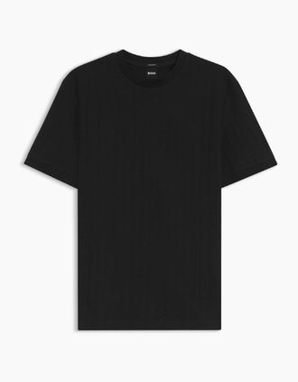 HUGO BOSS Mens BOSS Black H Thompson 236 T-Shirt 001 Black - Size: 44