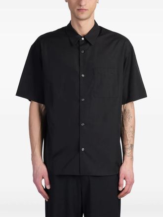 Attachment cotton shirt - Black