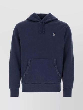 Polo Ralph Lauren cotton hooded sweatshirt with ribbed accents