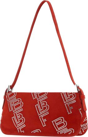 by FAR Womens Embellished Suede Dulce Shoulder Bag Pm Borse A Mano