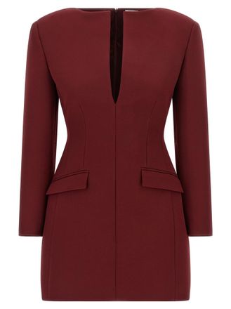 Andamane Maroon Tilde dress