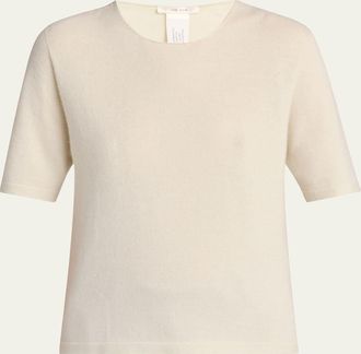 The Row Ipar Short Sleeve Cashmere Top