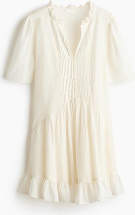 H&M Tunikakleid aus Viskosemischung - Cremefarben