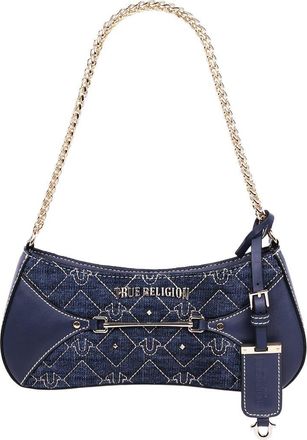 True Religion Studded Denim Shoulder Bag in Dark Denim at Nordstrom Rack