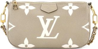 Louis Vuitton Multi Pochette Accessoires Bicolor Monogram Empreinte Giant Large pouch - Groen