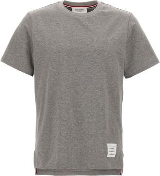 Thom Browne Light Grey Logo Patch T-Shirt