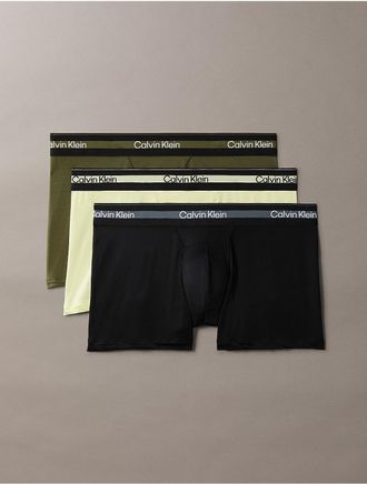Calvin Klein Mens Icon Active Mesh 3-Pack Trunk - Multi - XL