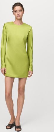 Mango Vestito raso schiena scoperta verde - Donna - XS - MANGO