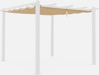 Alice's Garden Alices Garden - Techo De Repuesto Para P&eacute;rgola 3x3m, Cubierta De P&eacute;rgola Condate, Beige