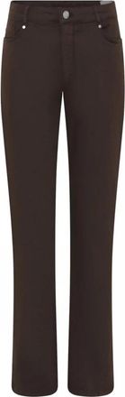 C.Ro Magic Fit Flared Broek - Dames - Slim Fit Broeken - Bruin - S - Broeken
