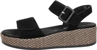 Remonte Sandalen Plat - Dames - Sleehakken - Zwart - 40 EU - Schoenen