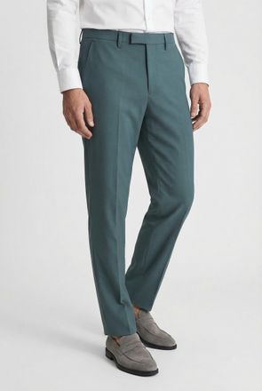 Cinque B&uuml;gelfaltenhose CINQUE CIMONOPOLI-H, Herren, Gr. 54, N-Gr, gr&uuml;n, Web, Obermaterial: 53% Polyester, 43% Schurwolle, 4% Elasthan, unifarben, slim fit la
